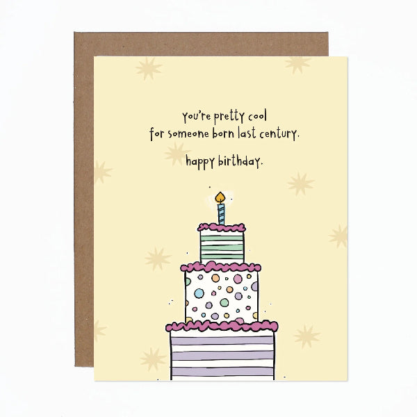 Born Last Century Birthday Card | carolyndraws | boogie + birdie