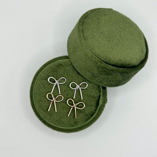 Gold Bow Earrings | Open Fire | boogie + birdie