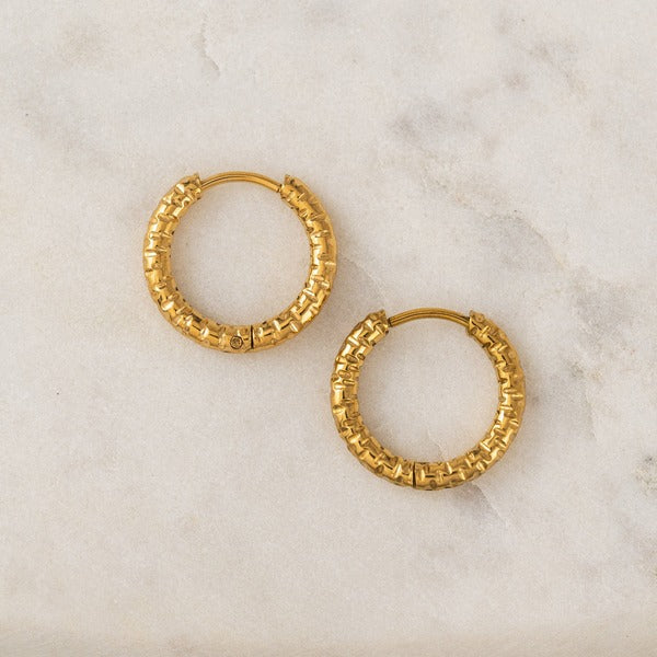 Gold Brit Waterproof Hoops | Lover's Tempo | boogie + birdie