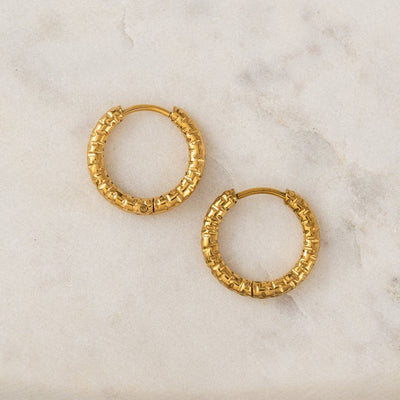 Gold Brit Waterproof Hoops | Lover's Tempo | boogie + birdie