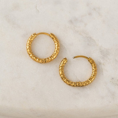 Gold Brit Waterproof Hoops | Lover's Tempo | boogie + birdie