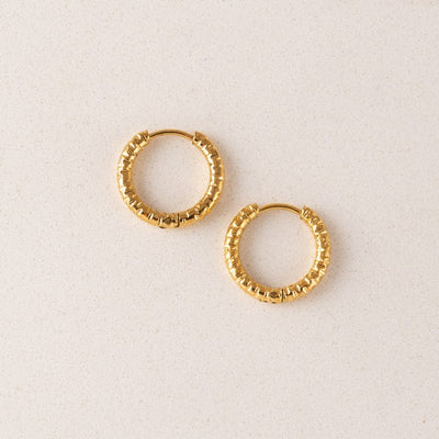 Gold Brit Waterproof Hoops | Lover's Tempo | boogie + birdie