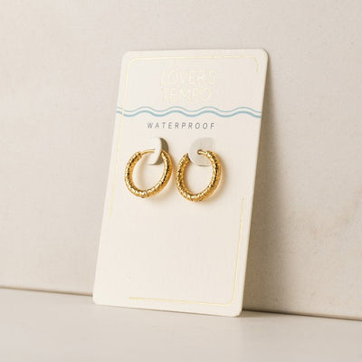 Gold Brit Waterproof Hoops | Lover's Tempo | boogie + birdie