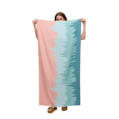 Brohm Logo Pink/Green Towel (TAU6571-6225) | tentree | boogie + birdie