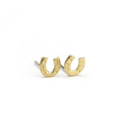 Bronze Horseshoe Stud Earrings | Marmalade Designs | boogie + birdie