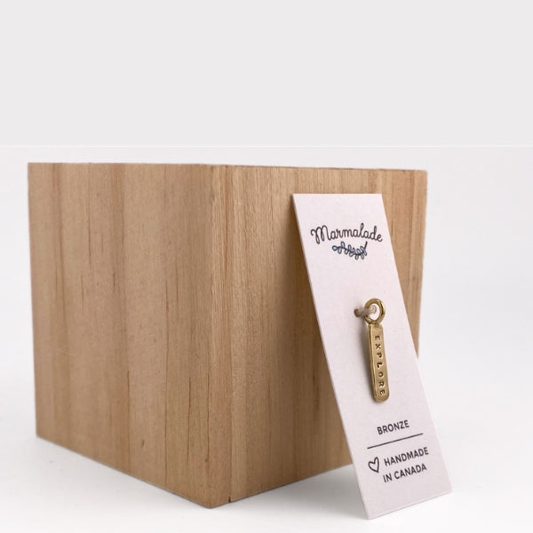 Bronze Explore Tag Charm | Marmalade Designs | boogie + birdie
