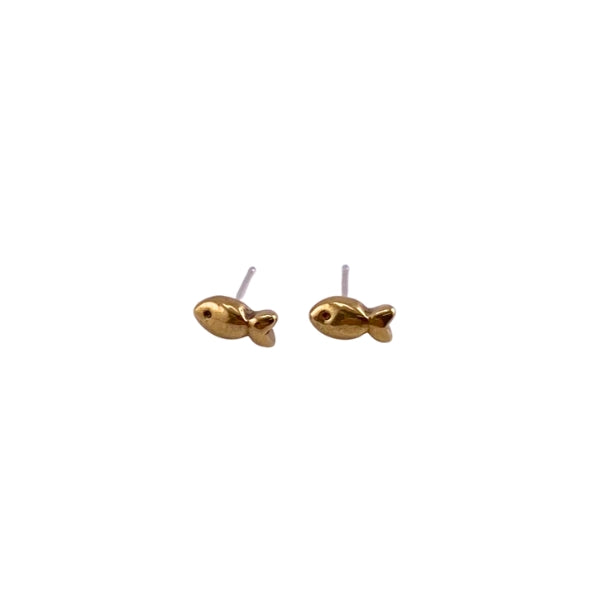 Bronze Fish Stud Earrings | Marmalade Designs | boogie + birdie