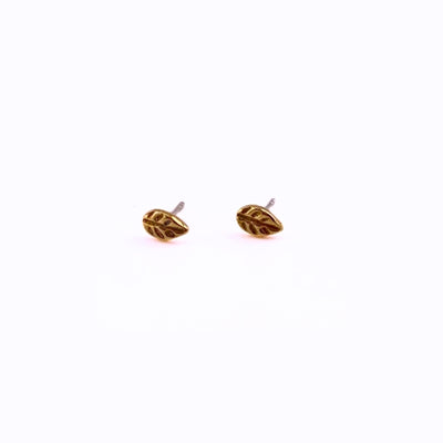 Bronze Leaf Stud Earrings | Marmalade Designs | boogie + birdie
