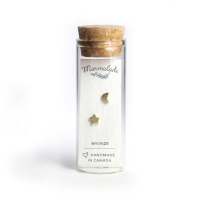 Bronze Moon & Star Earrings  | Marmalade | boogie + birdie