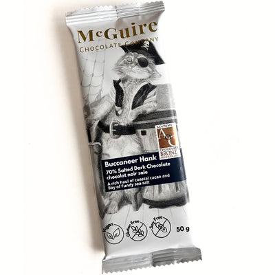 Buccaneer Hank Chocolate Bar - 70% Salted Dark Chocolate | boogie + birdie