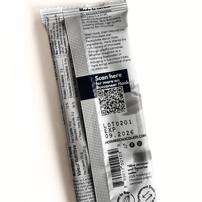 Buccaneer Hank Chocolate Bar - 70% Salted Dark Chocolate | boogie + birdie