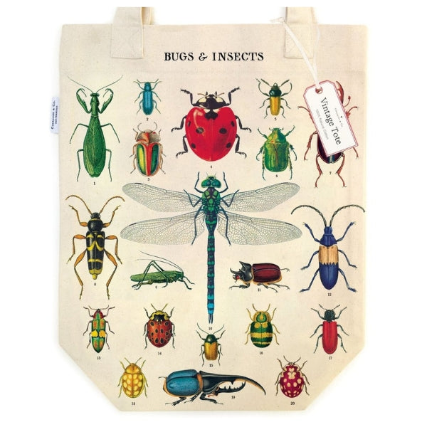 Bugs & Insects Tote Bag | Cavallini & Co | boogie + birdie