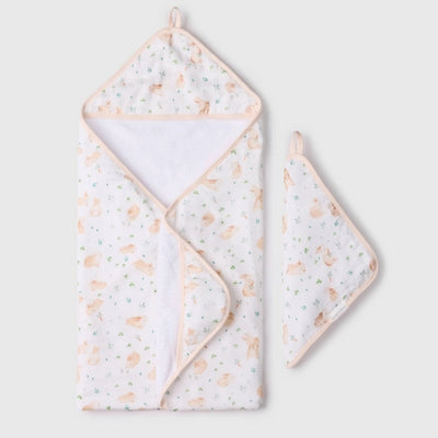 Bunny Meadow Hooded Towel Set  | Loulou Lollipop | boogie + birdie
