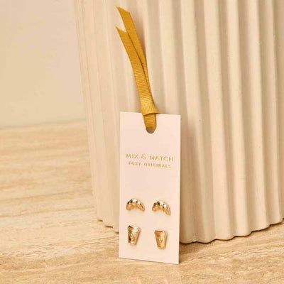 Gold Coffee Mix & Match Earring Set | Foxy Originals | boogie + birdie