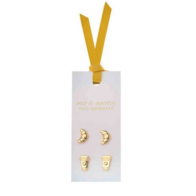 Gold Coffee Mix & Match Earring Set | Foxy Originals | boogie + birdie