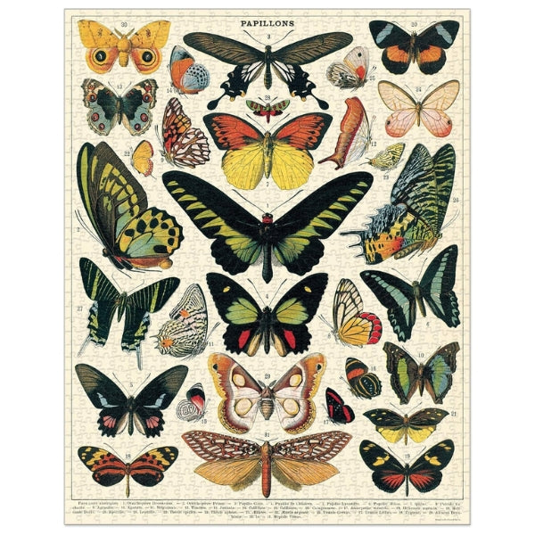 Butterflies 1000 Piece Puzzle | Cavallini & Co. | boogie + birdie