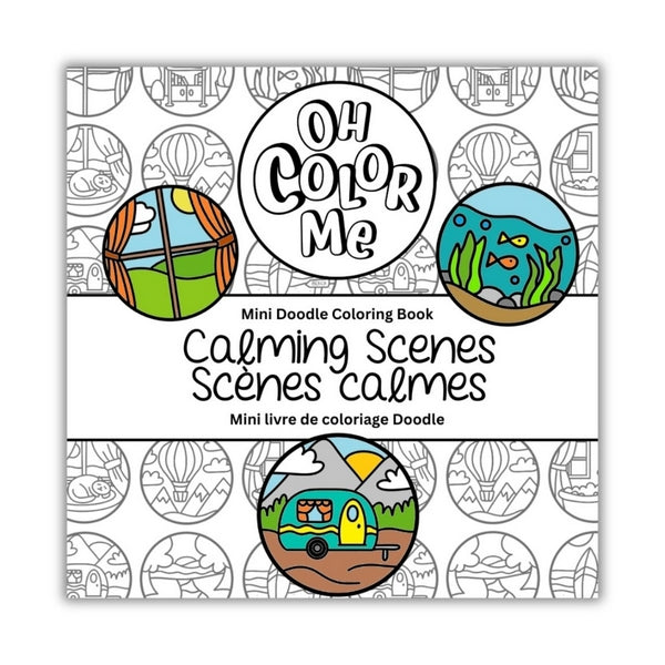 Calming Scenes Mini Colouring Book | Oh Color Me | boogie + birdie
