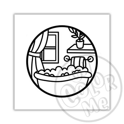 Calming Scenes Mini Colouring Book | Oh Color Me | boogie + birdie