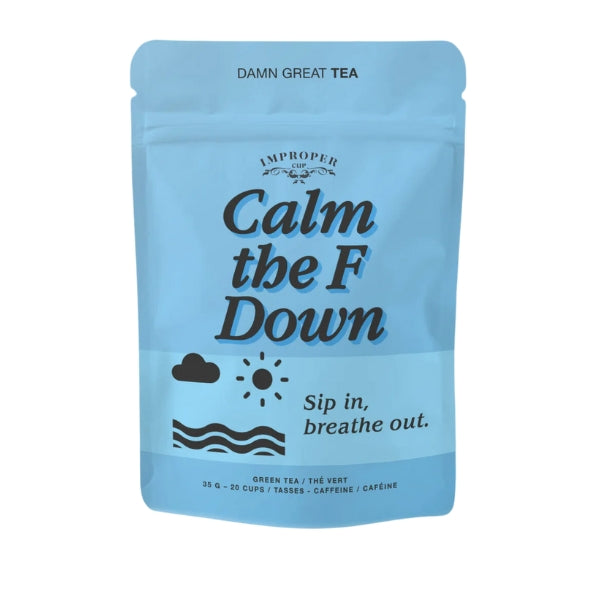 Calm the F Down Loose Leaf Tea Pouch | Improper Tea | boogie + birdie

