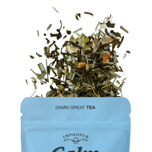 Calm the F Down Loose Leaf Tea Pouch | Improper Tea | boogie + birdie
