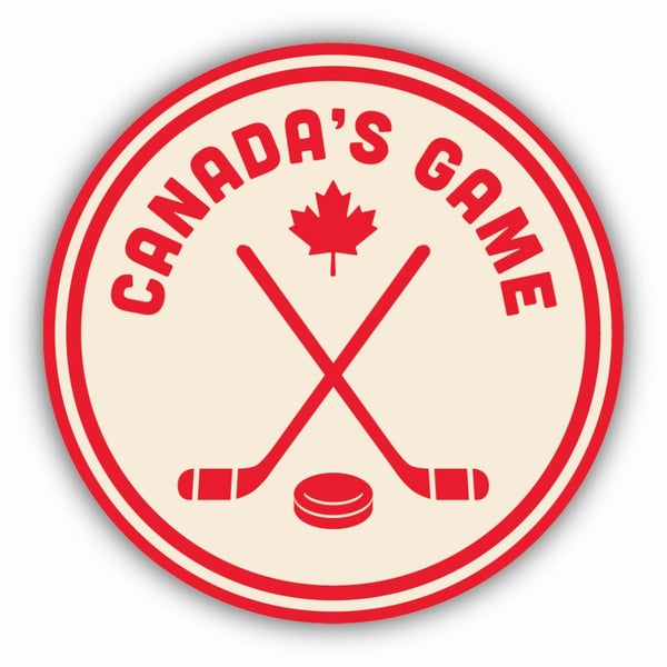 Canada's Game Hockey Sticks Sticker | Stickers Northwest | boogie + birdie