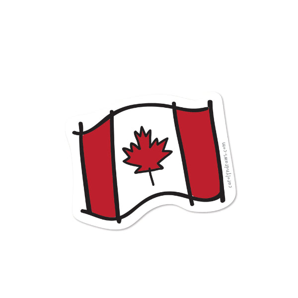 Canada Flag Sticker | carolyndraws | boogie + birdie
