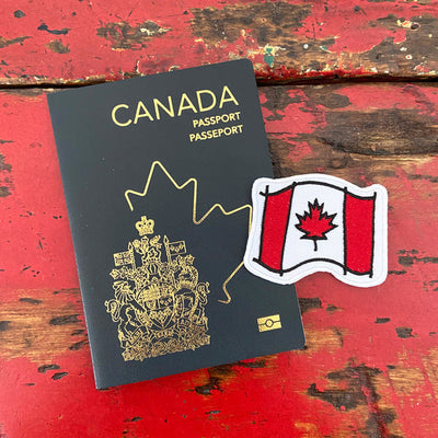 Canadian Flag Iron-On Patch | carolyndraws | boogie + birdie
