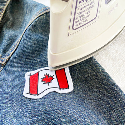 Canadian Flag Iron-On Patch | carolyndraws | boogie + birdie