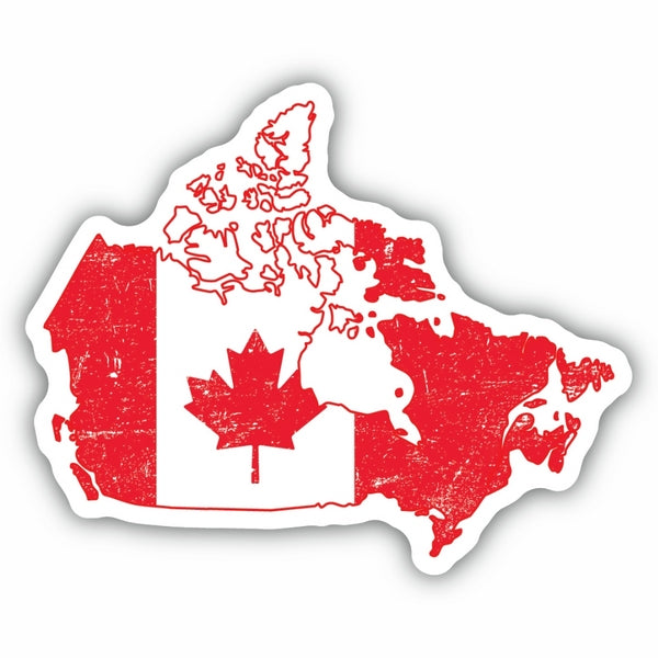 Canada Flag Map Sticker | Stickers Northwest | boogie + birdie