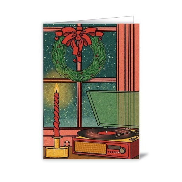 Candle &  Wreath Christmas Card | Quire | boogie + birdie
