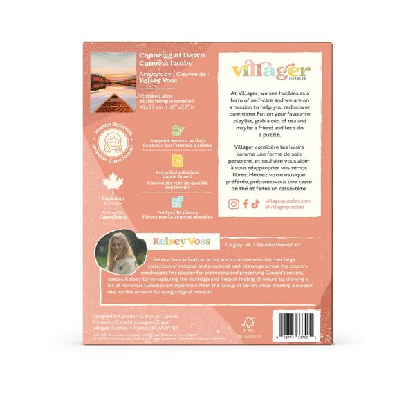 Canoeing at Dawn Puzzle (VPCANO01) | Villager Puzzles | boogie + birdie