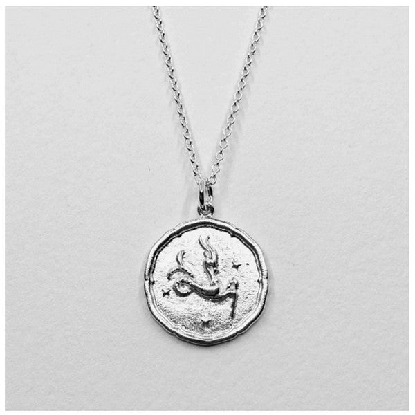 Silver Capricorn Zodiac Necklace | Shop a selection of necklaces at boogie + birdie