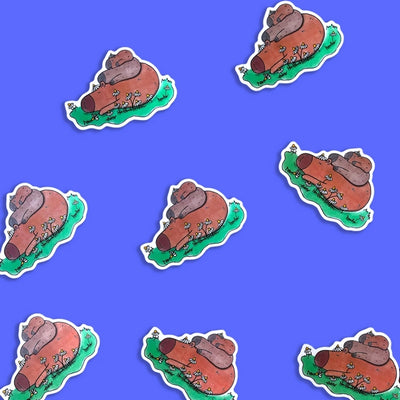 Capybara Stack Sticker | Evil Llama and Friends | boogie + birdie