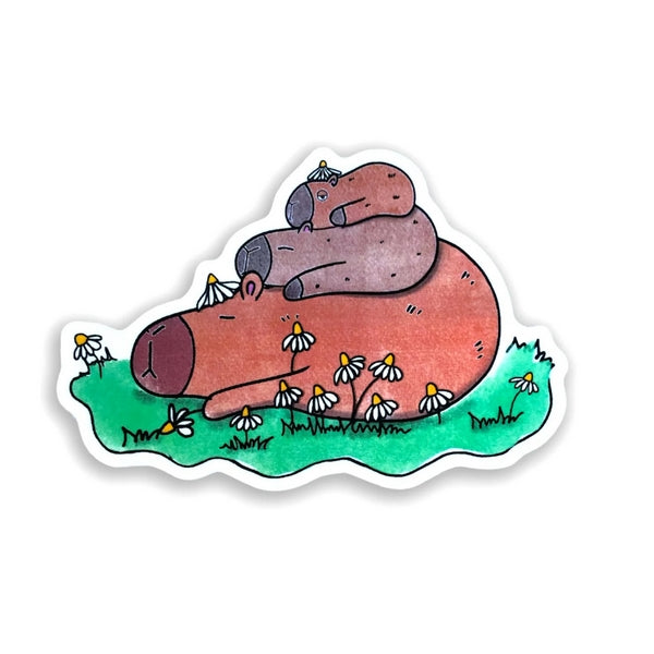 Capybara Stack Sticker | Evil Llama and Friends | boogie + birdie