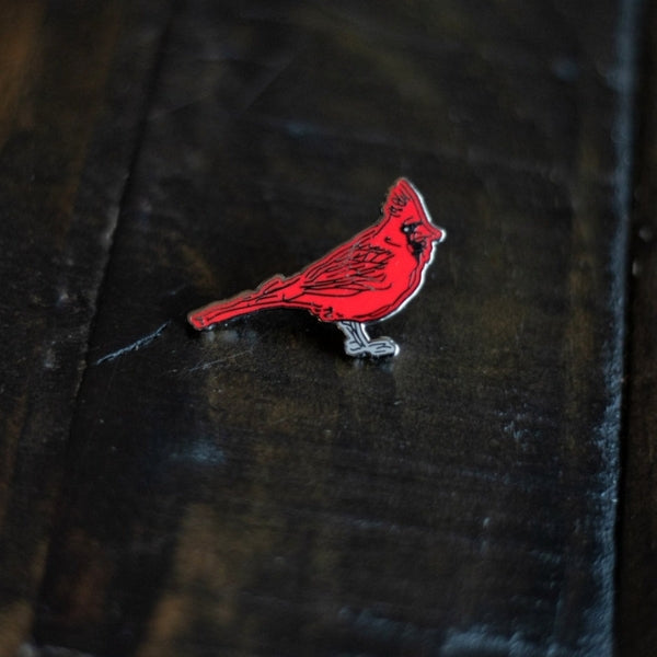 Cardinal Enamel Pin | Keychains & Pins | boogie + birdie