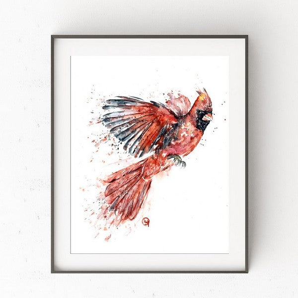 Cardinal Print 5"x7" | Whitehouse Art | boogie + birdie
