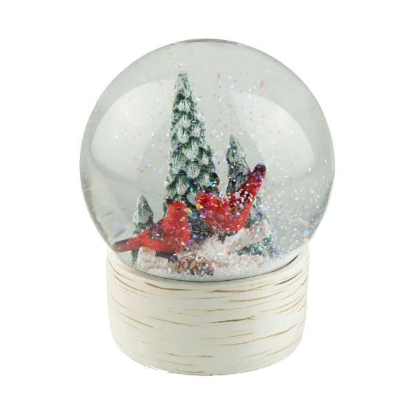 Snowglobe Cardinals and Trees on Faux Birch  | Holiday | boogie + birdie