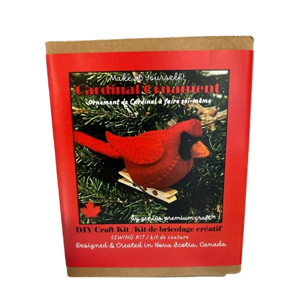 Cardinal Ornament Sewing Craft Kit | Set of 2 | Genius Premium | boogie + birdie