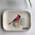 Cardinal On Pine Soap Dish | Susan Robertson Pottery | boogie + birdie