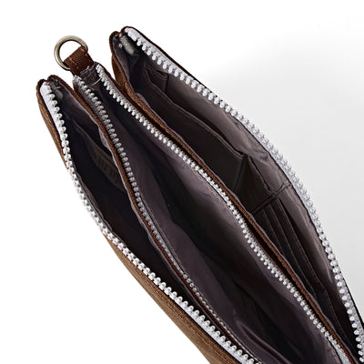 Chocolate Carnaby Crossbody Bag | Ori London | boogie + birdie