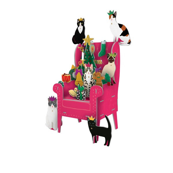 Cat & Chair Advent Calendar (ROG-POPAL605) | Roger la Borde | boogie + birdie