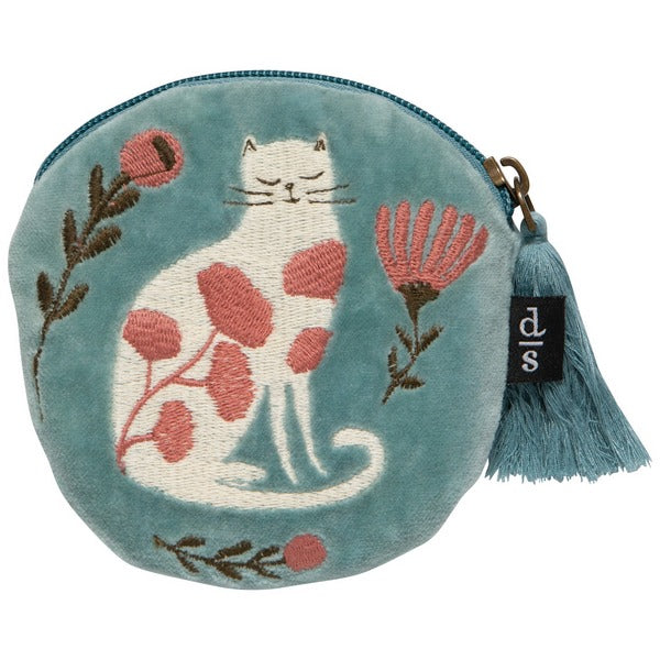 Catbloom Embroidered Coin Purse | Danica Studio | boogie + birdie