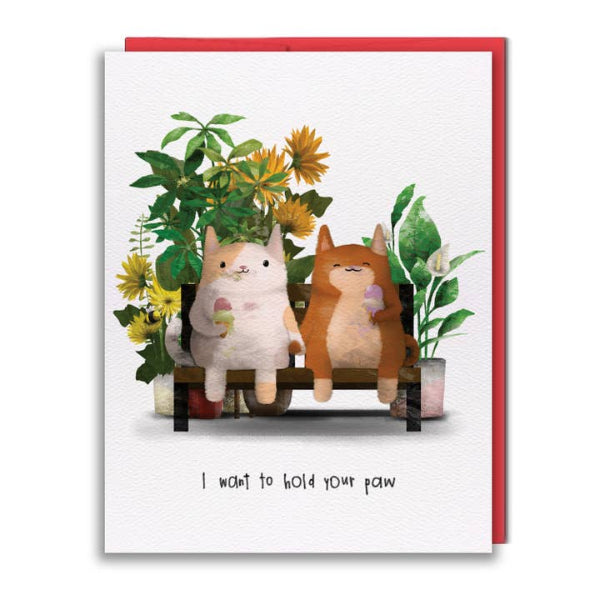 Cats Hold Paws Card | studio vcky | boogie + birdie