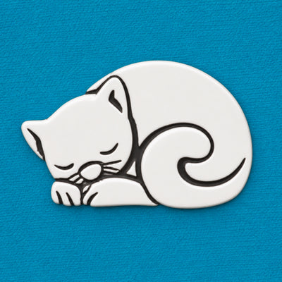Pewter Sleepy Cat Token | Basic Spirit | boogie + birdie