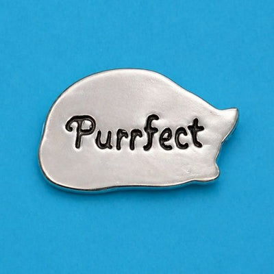 Pewter Sleepy Cat Token | Basic Spirit | boogie + birdie