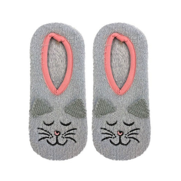 Fuzzy Cat Slipper Socks | Living Royal | boogie + birdie