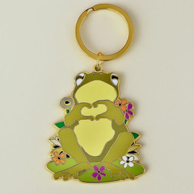 Cecile Frog Enamel Keychain (KC25CECILE) | Pika & Bear | boogie + birdie