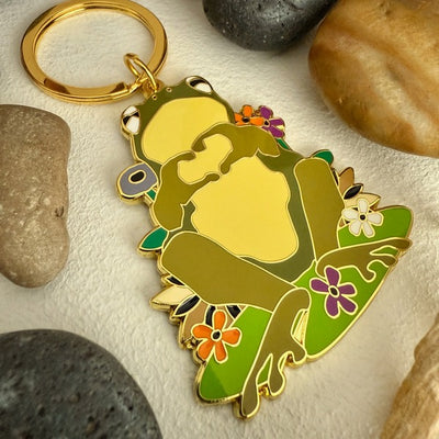 Cecile Frog Enamel Keychain (KC25CECILE) | Pika & Bear | boogie + birdie