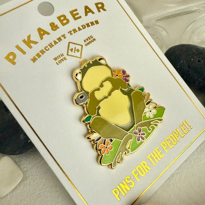 Cecile Frog Enamel Pin (P25CECILE) | Pika & Bear | boogie + birdie