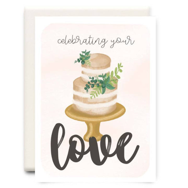 Celebrating your Love Wedding Card | Inkwell Cards | boogie + birdie